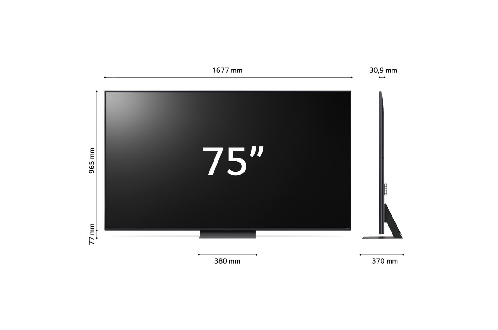 Dimensioni del TV