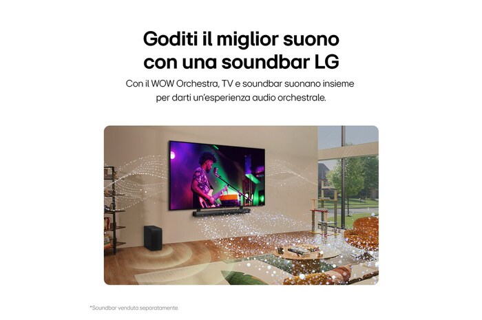 Caratteristica sinergia con le soundbar LG