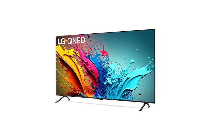 Vista del TV inclinato verso sinistra