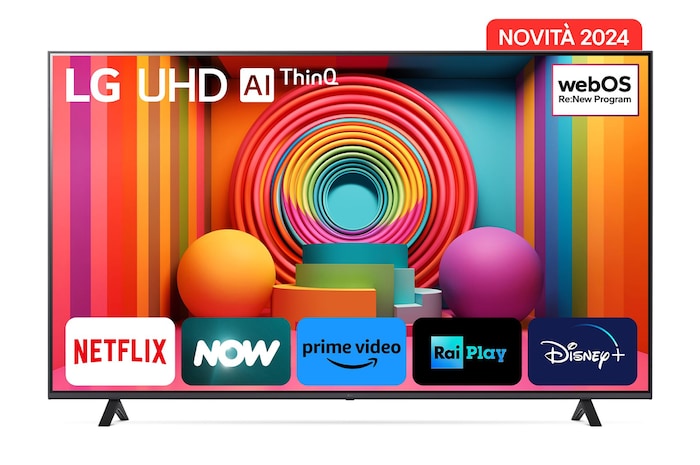 Immagine frontale del TV