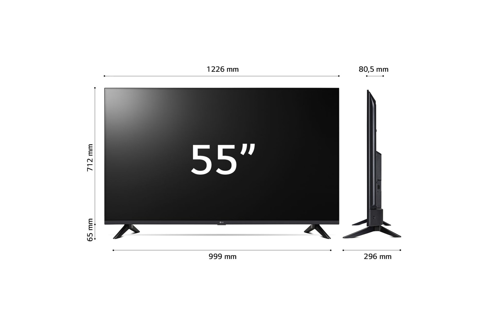 Dimensioni del TV