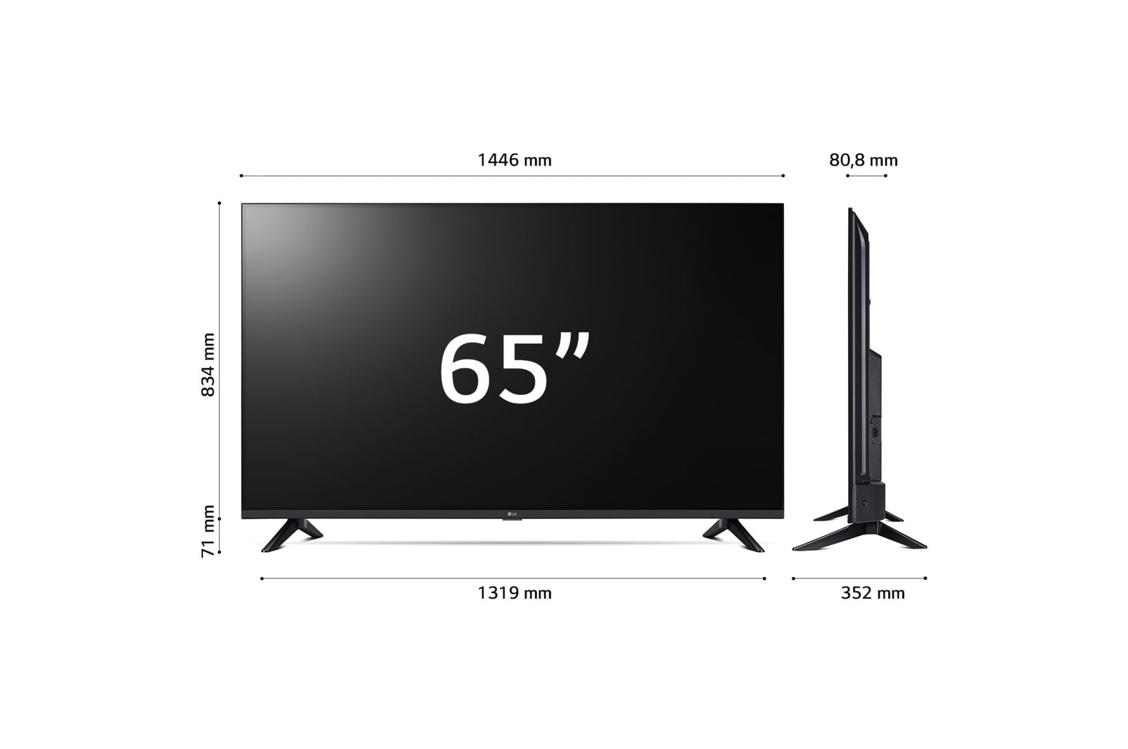 Dimensioni del TV