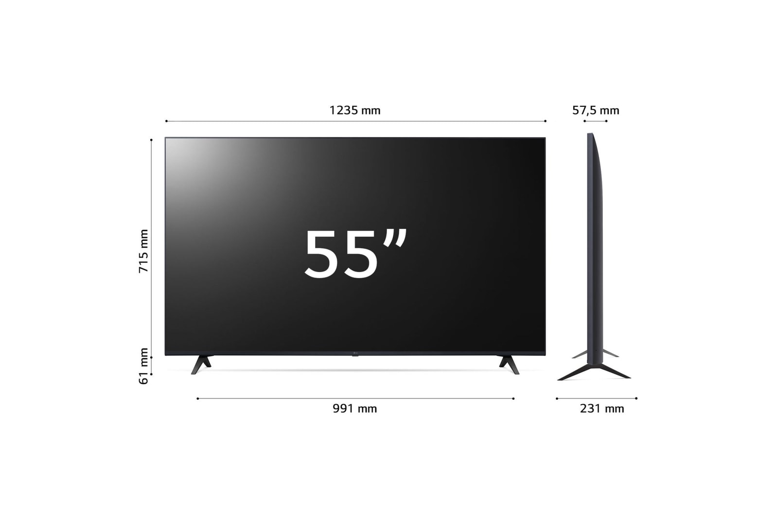 Dimensioni del TV