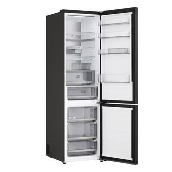 Frigorifero combinato Fit & Max 60 cm| Classe C, 375L| AI Inverter, Wi-Fi, Metal Fresh, Door Cooling, Total No Frost| Black Steel