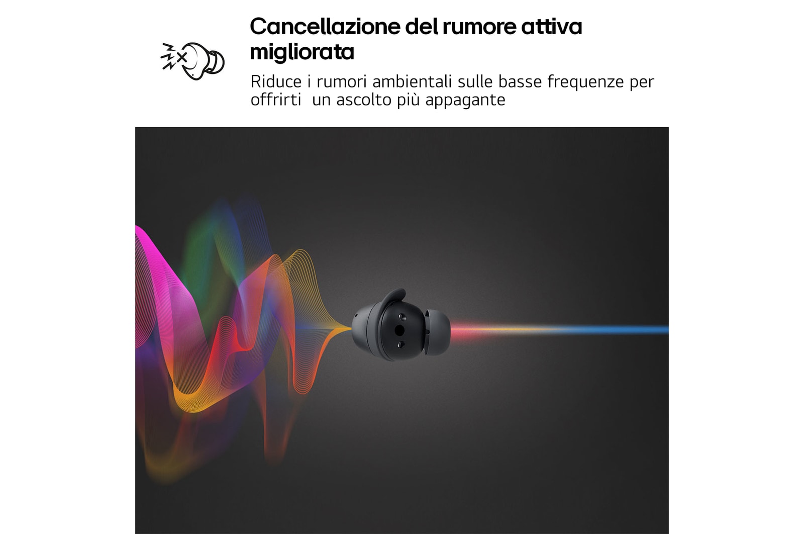 Caratteristica Cancellazione del rumore migliorata