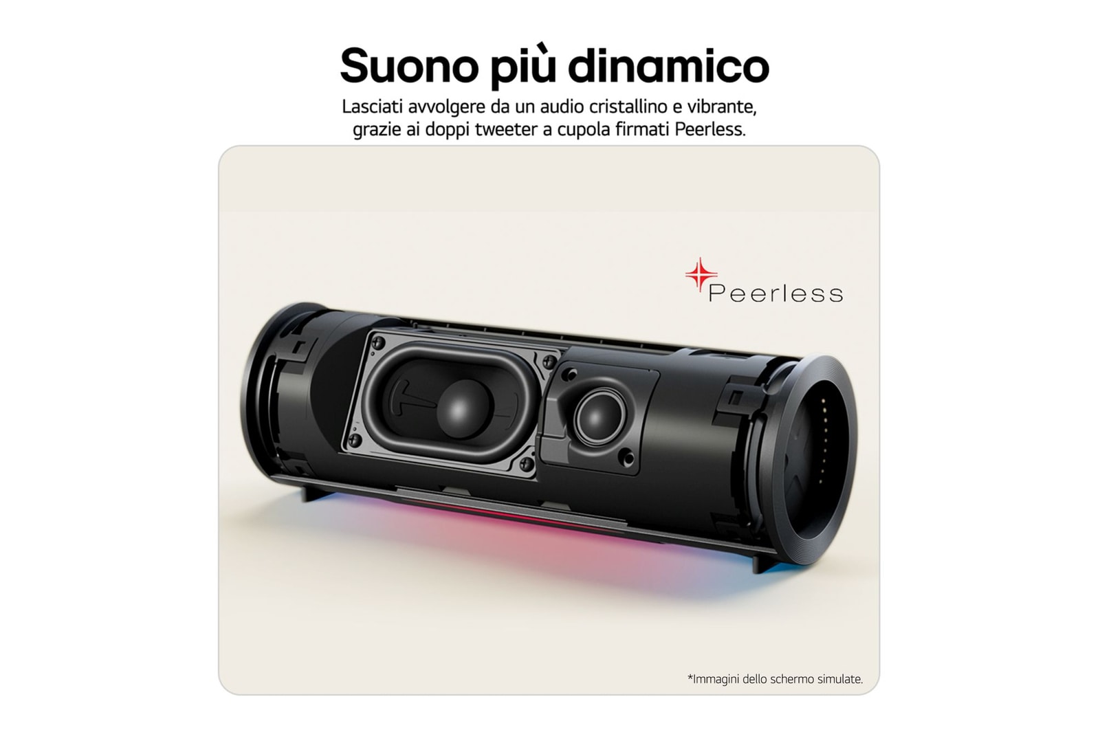 Caratteristica Suono più dinamico