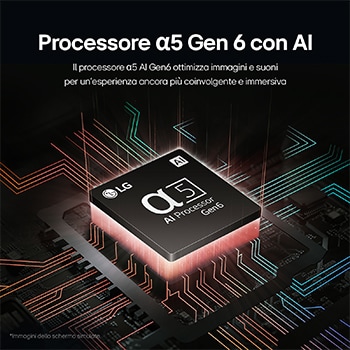 Caratteristica Processore α5 Gen6 con AI