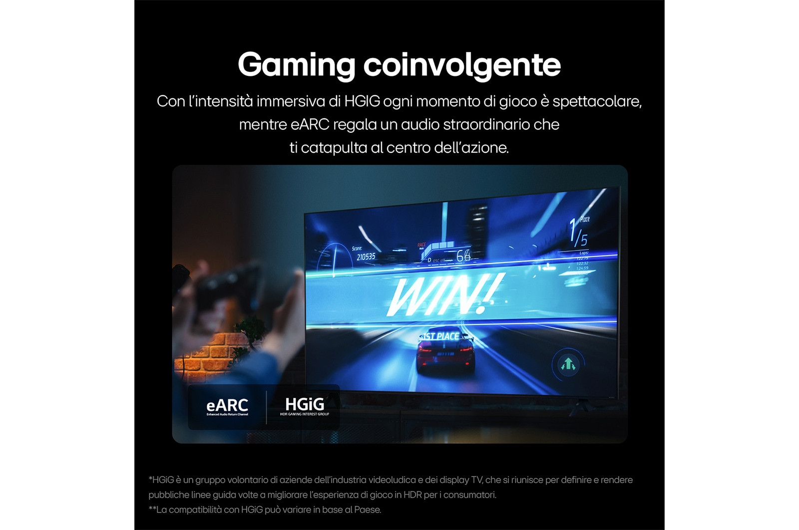 Caratteristica gaming coinvolgente