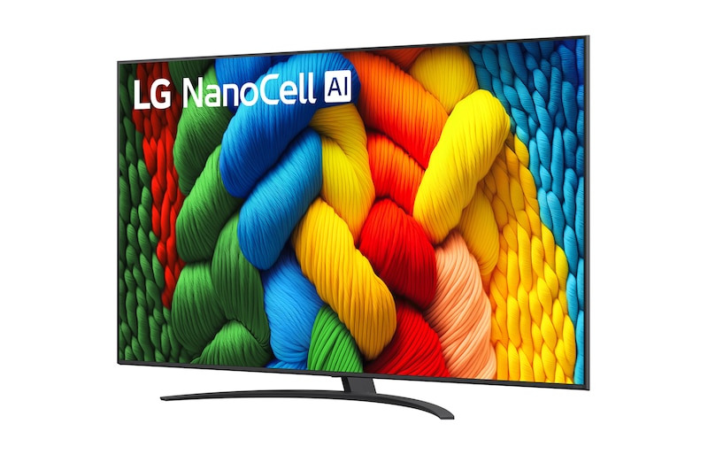 Foto inclinata di lato TV Nanocell  86NANO81A6A