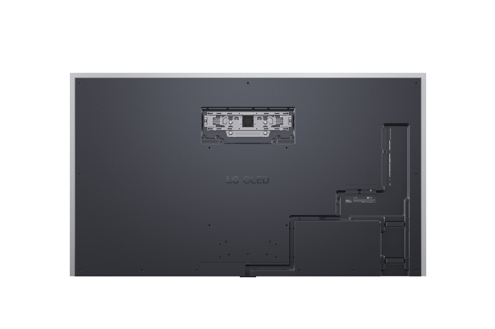 Vista posteriore della Smart TV LG OLED evo AI G5 4K