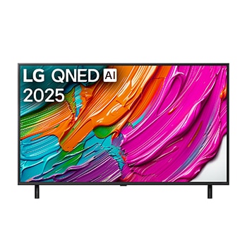 Foto frontale del TV LG QNED8E 50 pollici