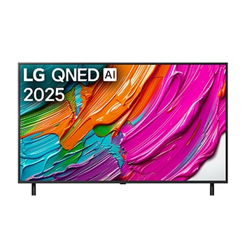 Foto frontale del TV LG QNED8E 55 pollici