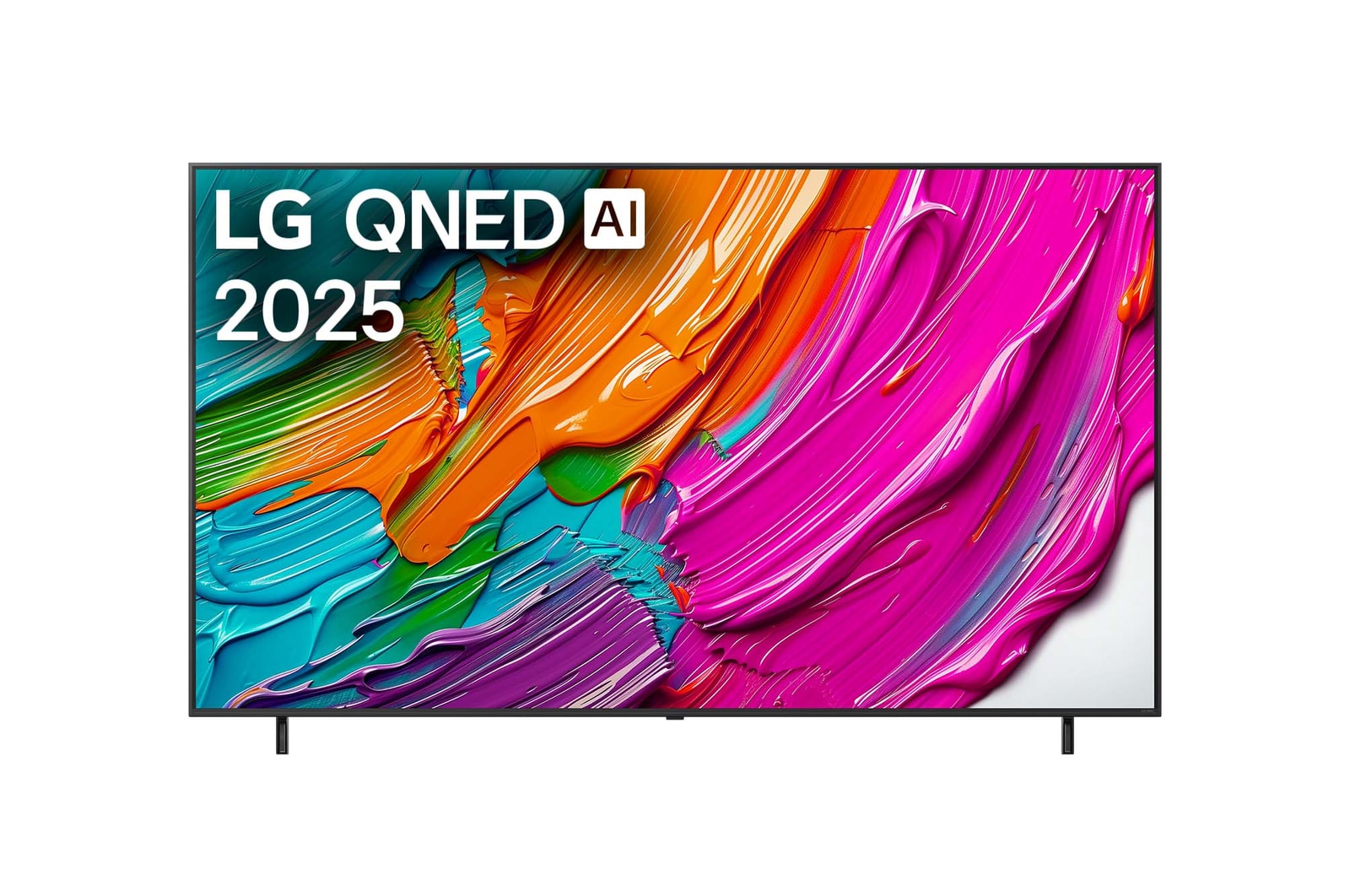 Foto frontale del TV LG QNED8E 86 pollici