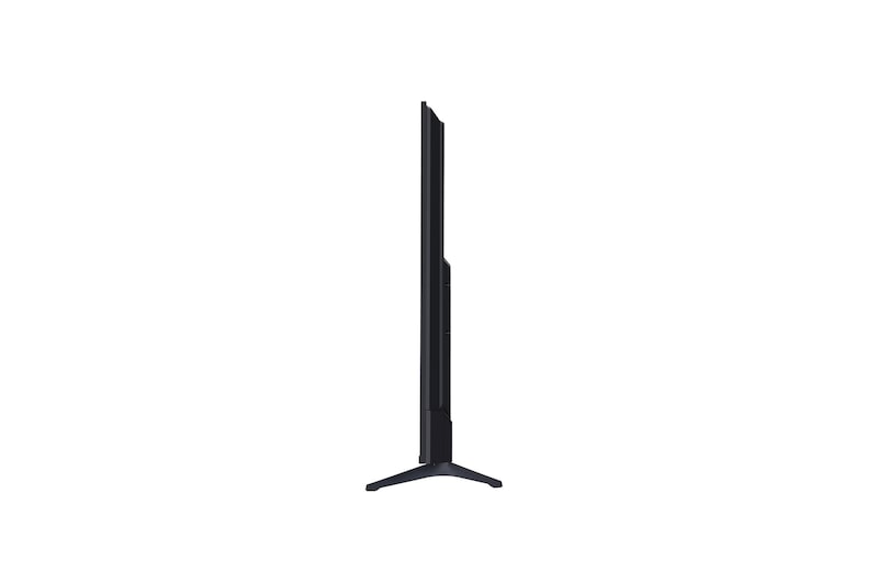 Levý boční pohled na televizor LG UHD UA73 TV.
