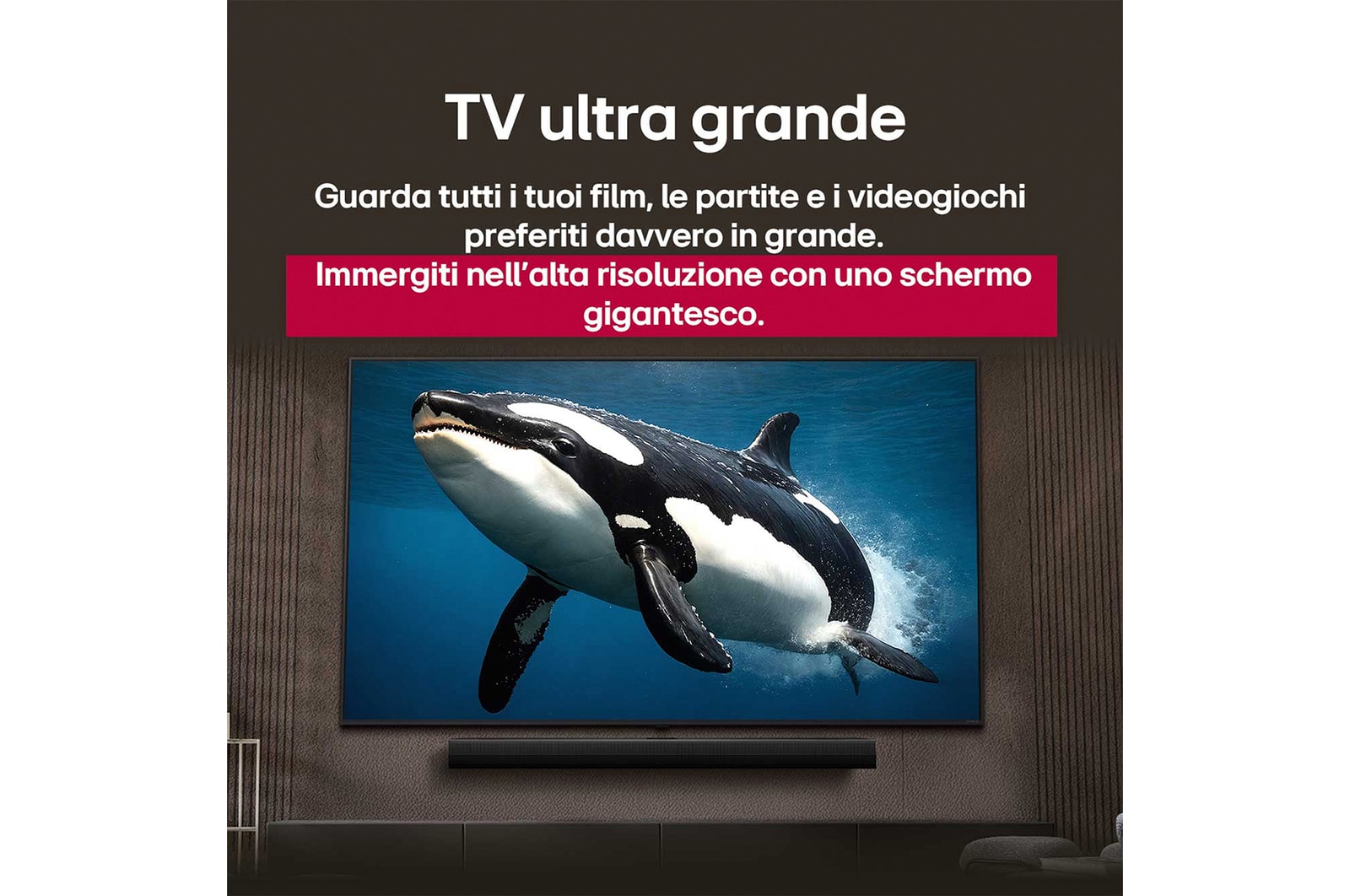 Caratteristica TV ultra grande