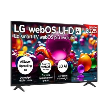 Foto frontale del TV LG AU75 {screen size} 