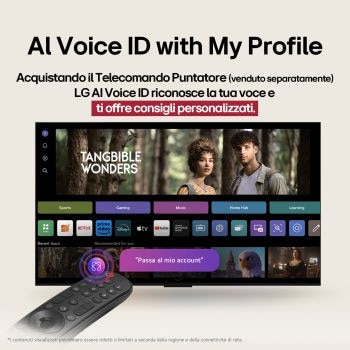 Caratteristica Telecomando Puntatore AI con tasto AI