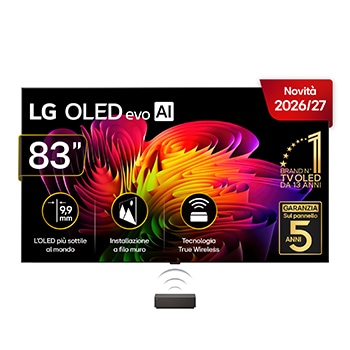 Foto frontale TV 2026 OLED83W69LA