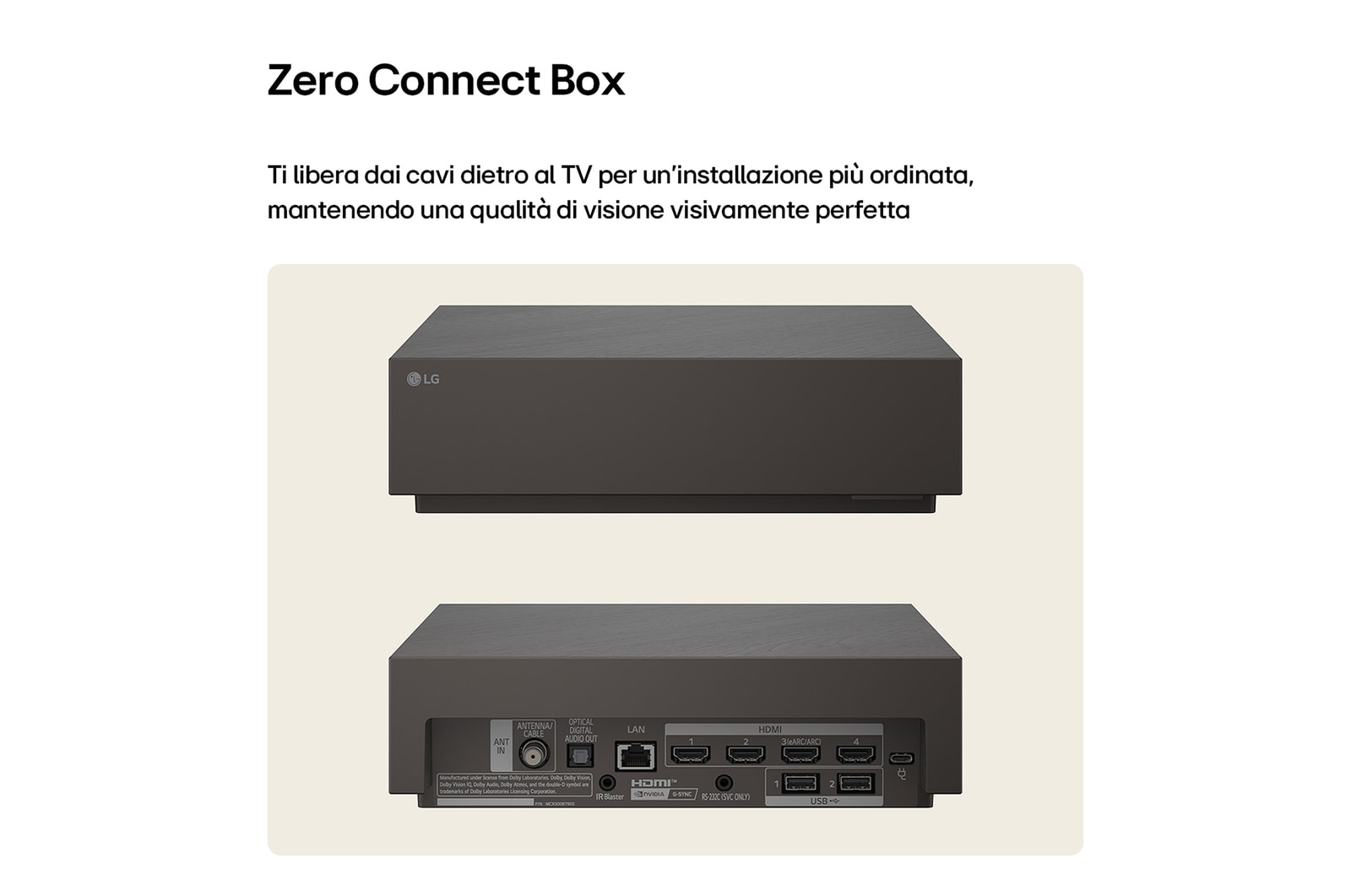 Zero Connect Box TV 2026 OLED83W69LA
