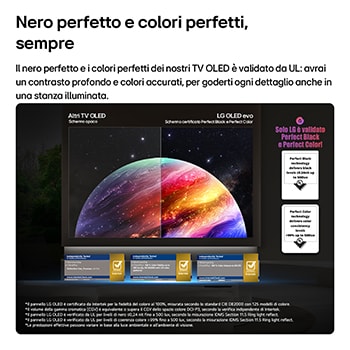Nero perfetto e colori perfetti TV 2026 OLED83W69LA