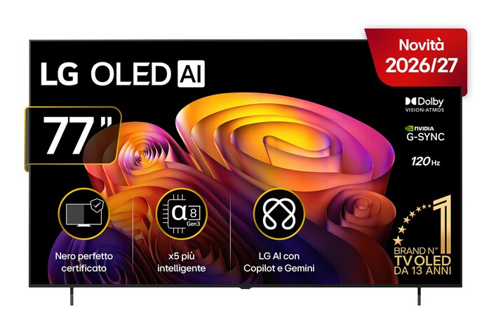 Foto frontale TV OLED77B6ELC 2026
