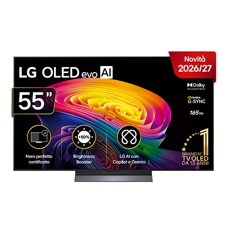 TV 55 pollici LG OLED evo AI C6E Pro 4K Smart TV 2026 - OLED55C6ELB