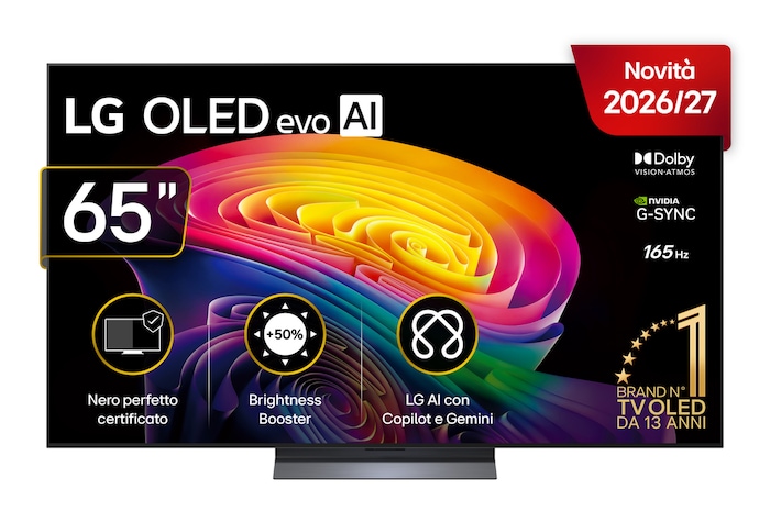 Foto frontale TV OLED65C65LA 2026