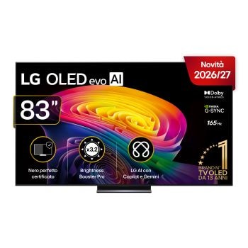 Foto frontale TV OLED83C66LB 2026