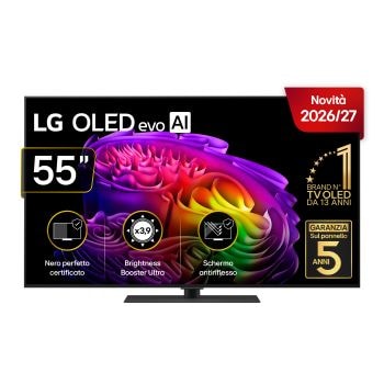 Foto frontale TV OLED55G66LS 2026