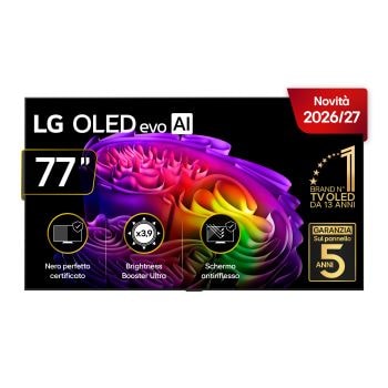 Foto frontale TV OLED77G64LW 2026