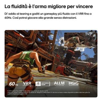Caratteristica gaming 60fps con VRR