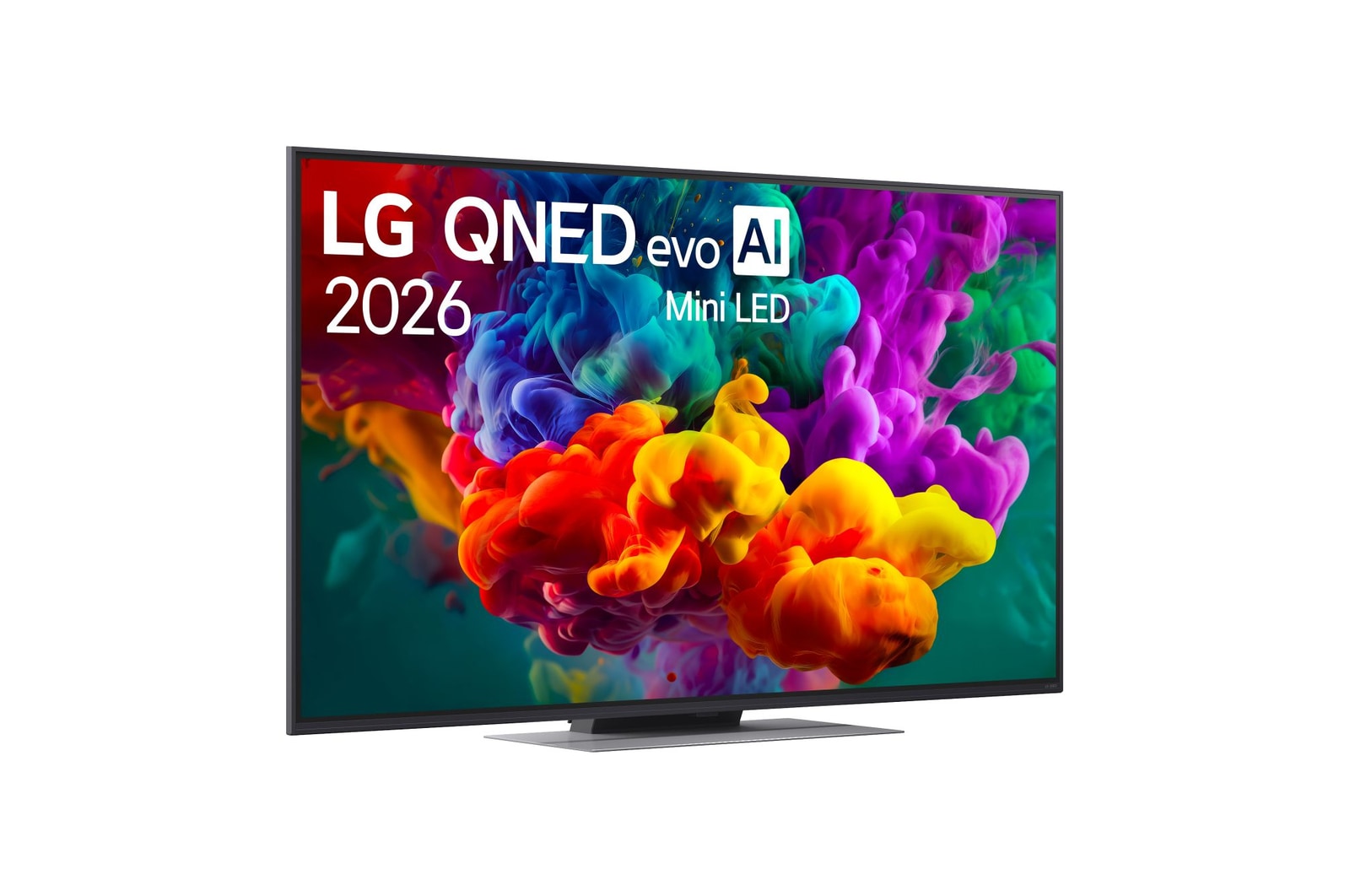 Immagine di tre quarti verso destra del TV LG QNED evo Mini LED 55QNED86B6B