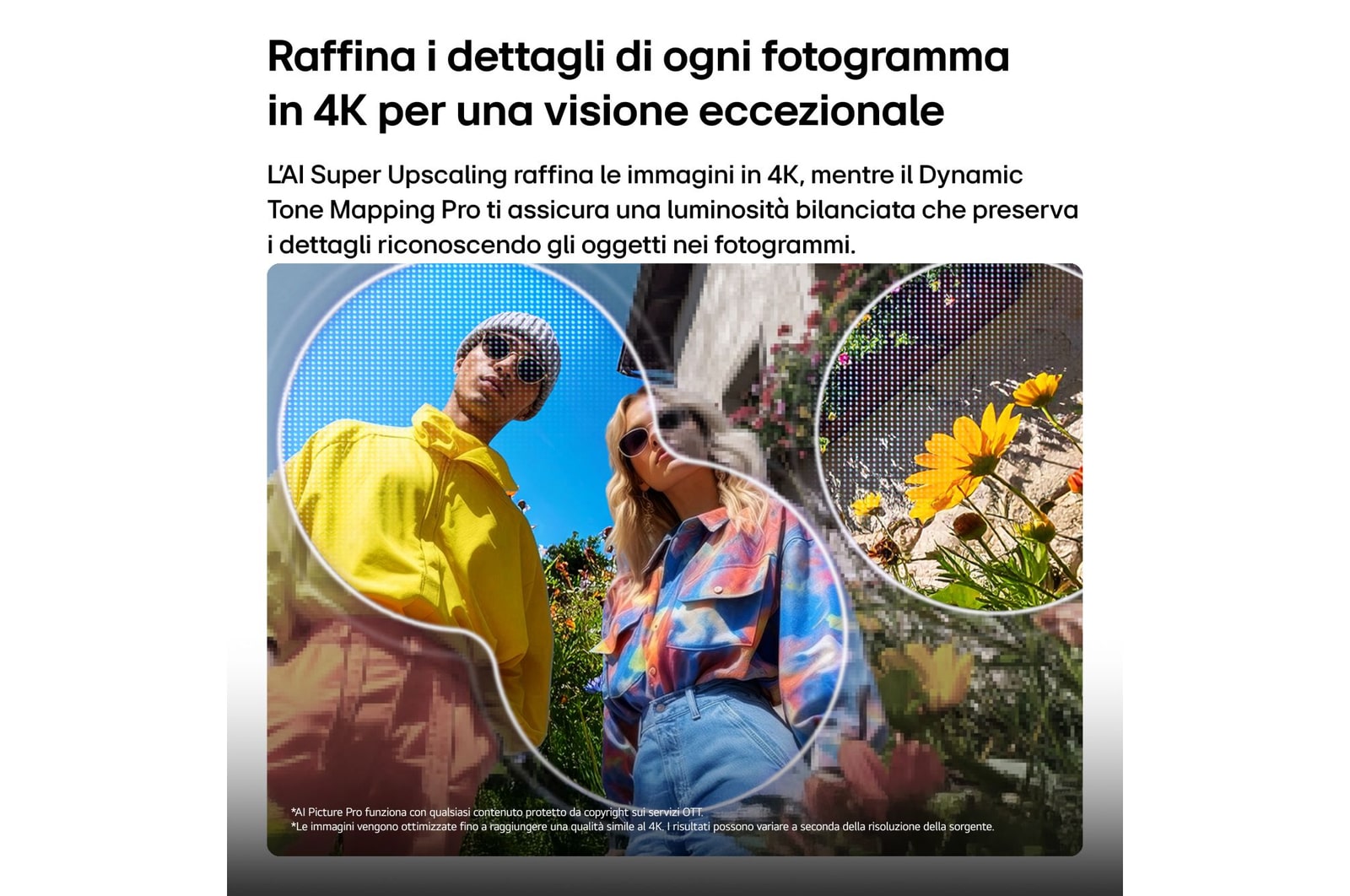 Caratteristica AI Picture Pro per il TV LG QNED evo MiniLED