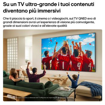 Caratteristica schermo ultra grande del TV QNED evo Mini LED 75QNED87B6A