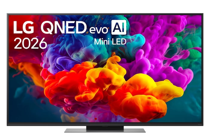 Immagine frontale del TV LG QNED evo Mini LED 55QNED87B6A