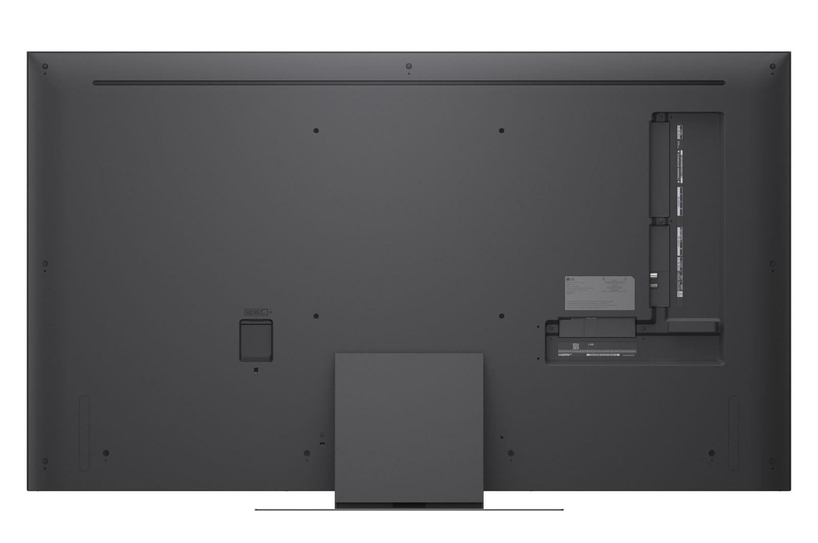 Immagine posteriore del TV LG QNED evo Mini LED 55QNED87B6A