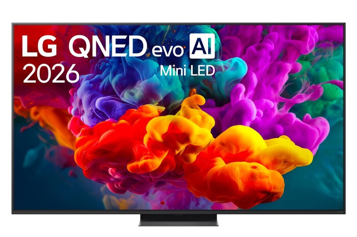 Immagine frontale del TV LG QNED evo Mini LED 65QNED87B6A