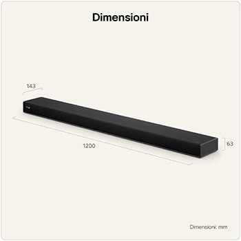 Dimensioni Sound Suite H7