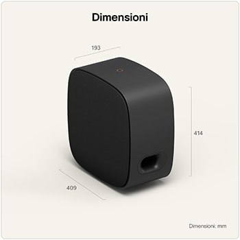 Dimensioni SoundSuite W7