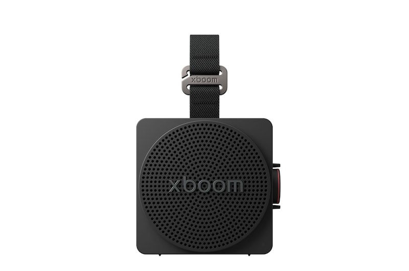 Vista frontale di xboom Mini by will.i.am | Speaker Bluetooth portatile 5W | Compatto e versatile, 10 ore di autonomia, IP67 MINI