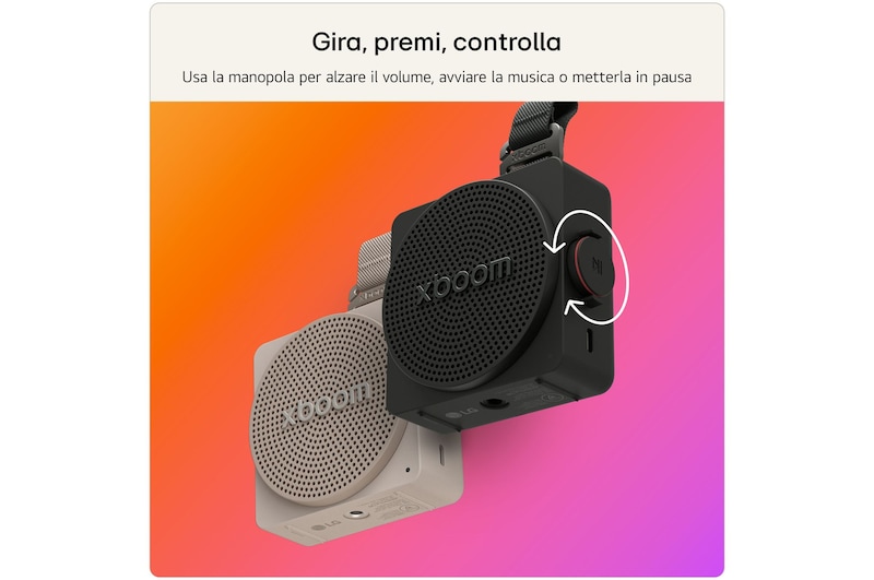 Gira, premi, controlla xboom Mini