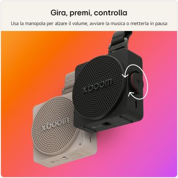 Gira, premi, controlla xboom Mini