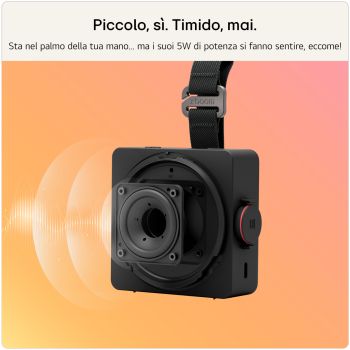 Sta nel palmo della mano con 5W di potenza xboom Mini