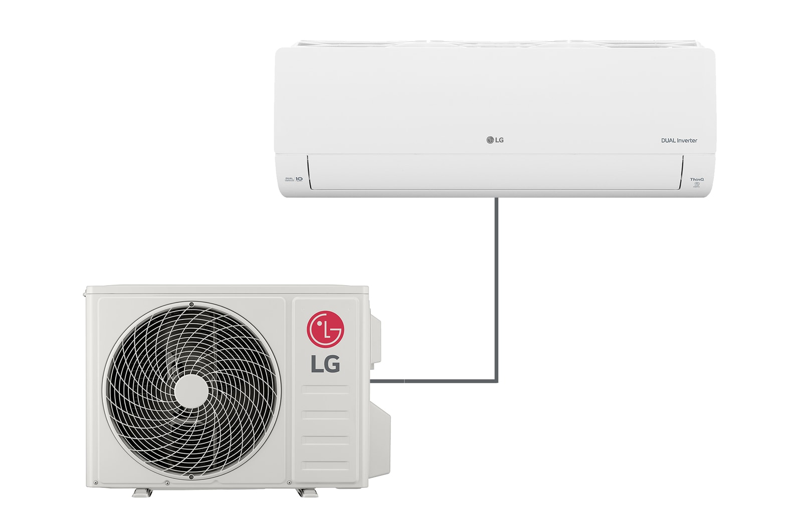 Foto frontale del climatizzatore LG S12ET