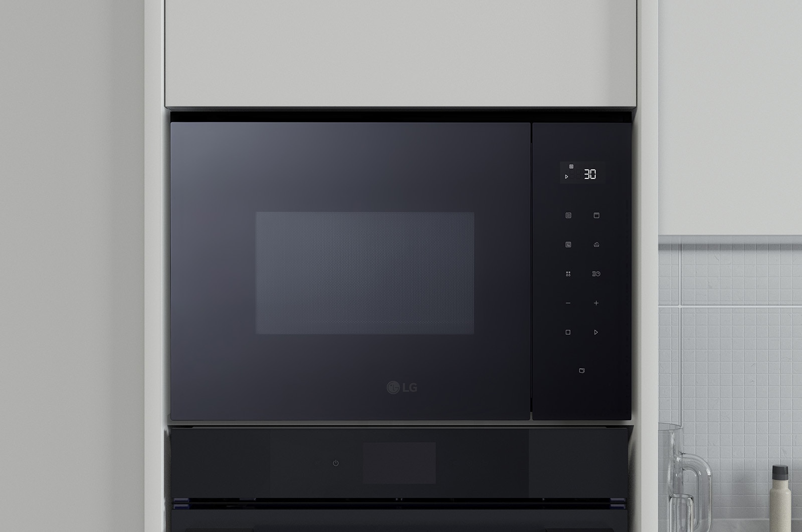 Foto frontale del forno LG MGBZ2593F
