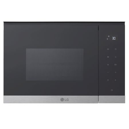 Microonde da incasso 25 litri, 900W | Auto cottura, Grill, Scongelamento, Ricette, Timer e orologio | Nero/deco acciaio - MG7Z2593D | LG IT