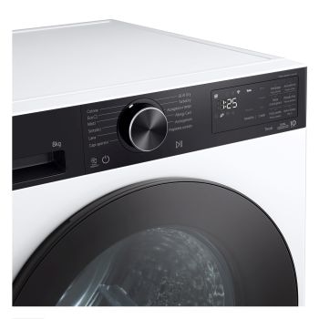 LG RNX5008TKB Asciugatrice con dettaglio ravvicinato della console dei comandi