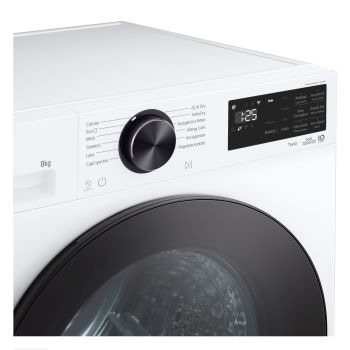 LG RNX5008TLB Asciugatrice con dettaglio ravvicinato della console dei comandi