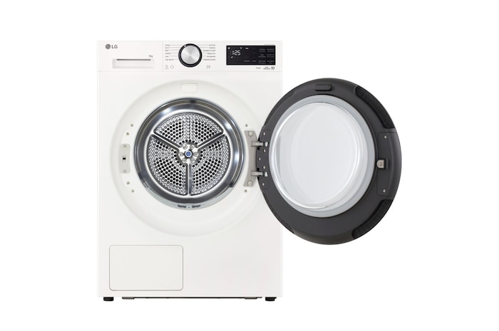 Foto frontale sportello aperto asciugatrice RNX5009TWWC