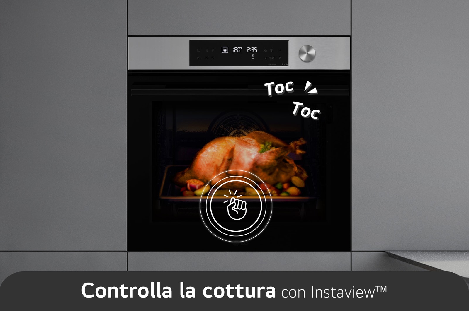 LG Offerta Kit: Forno InstaView 76L Classe A+ e Lavastoviglie a scomparsa totale QuadWash Serie 4, WSED7612S.DB475
